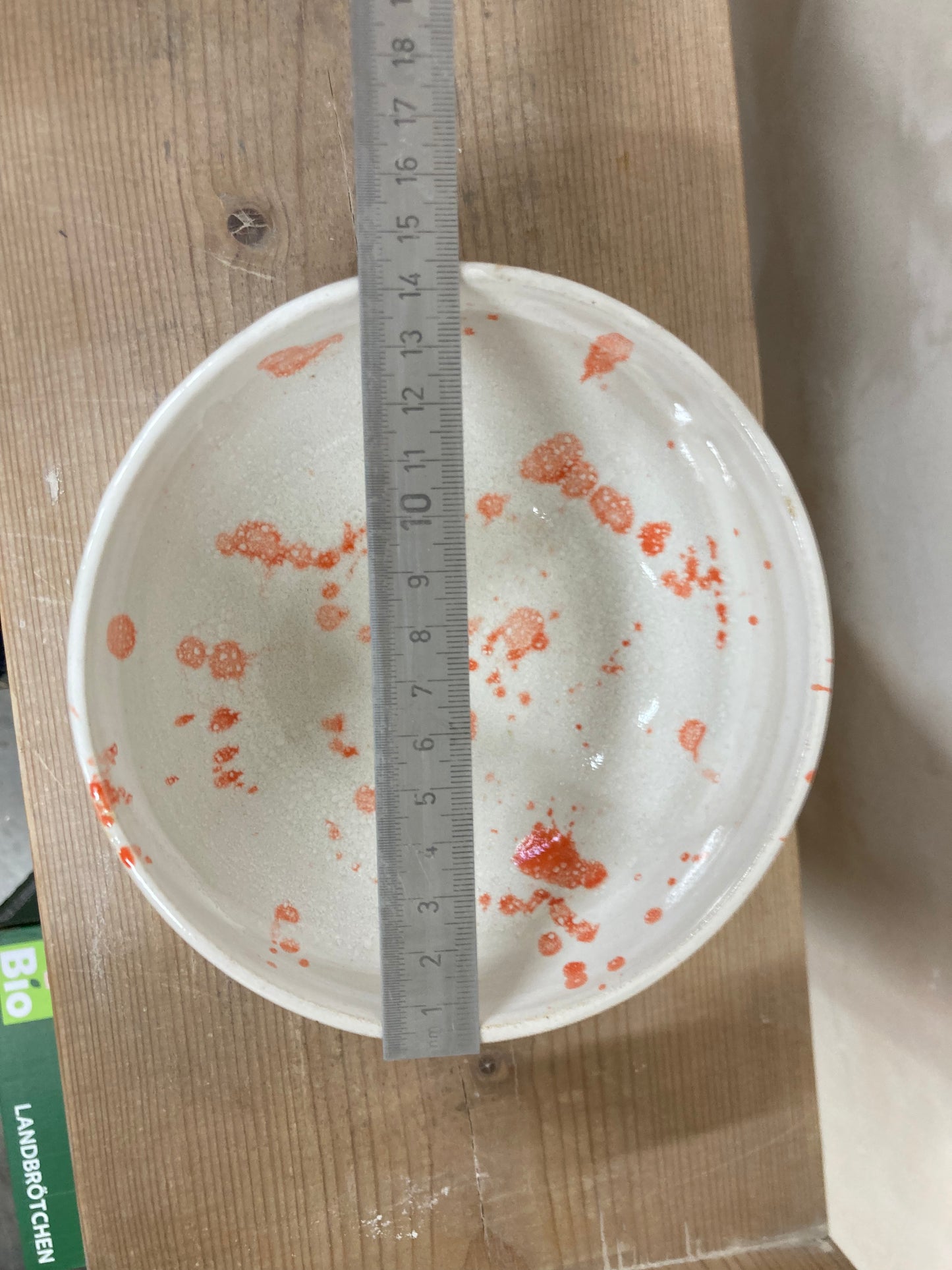 Schale Orange gefreckled Midi