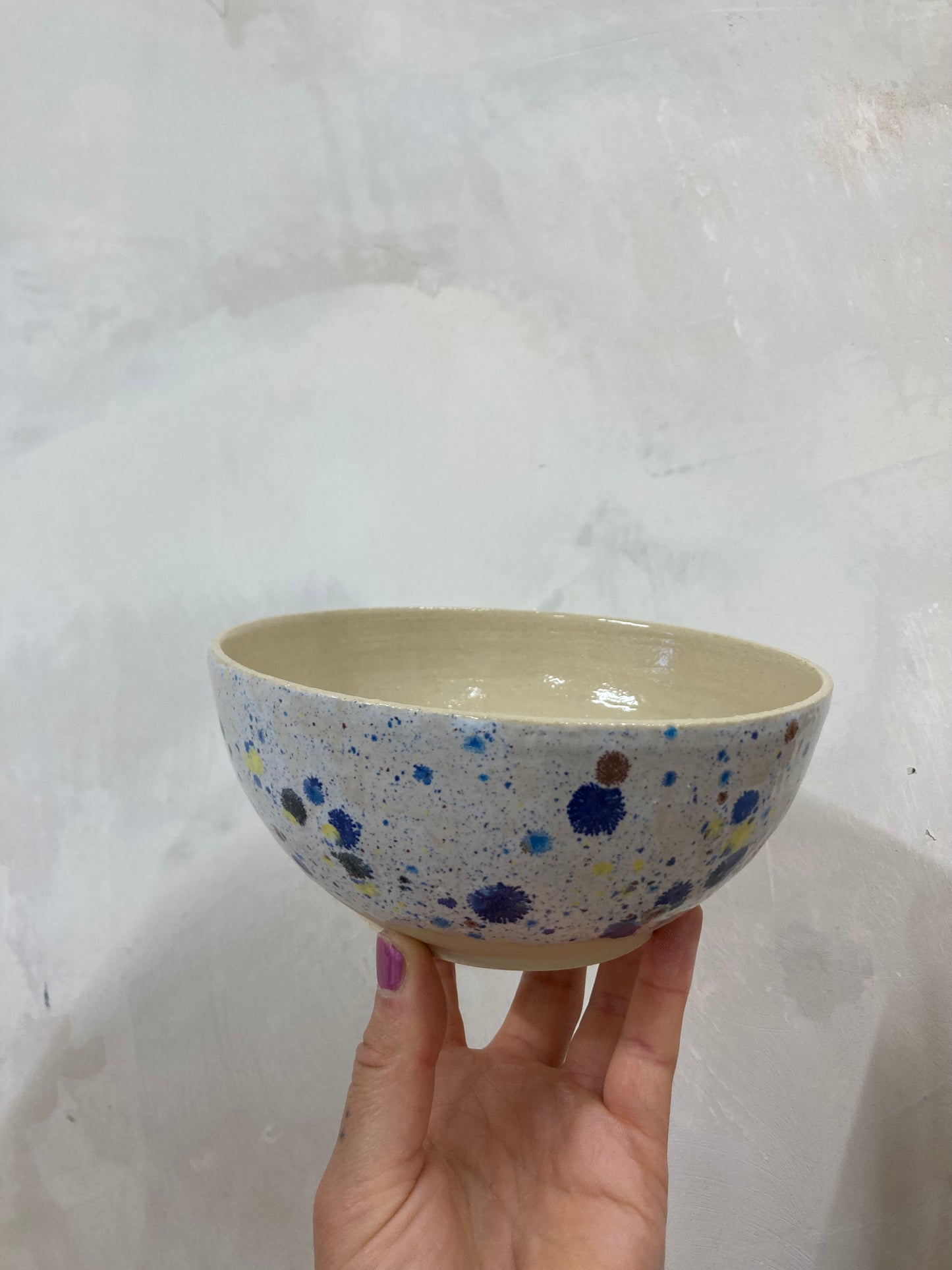 Schale Blau Gefreckled - Midi